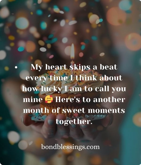 Heartfelt Monthsary Message for Wife