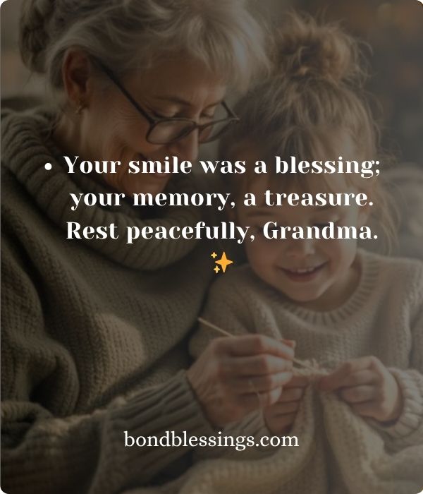 Short Condolence Messages for Grandmother’s Passing