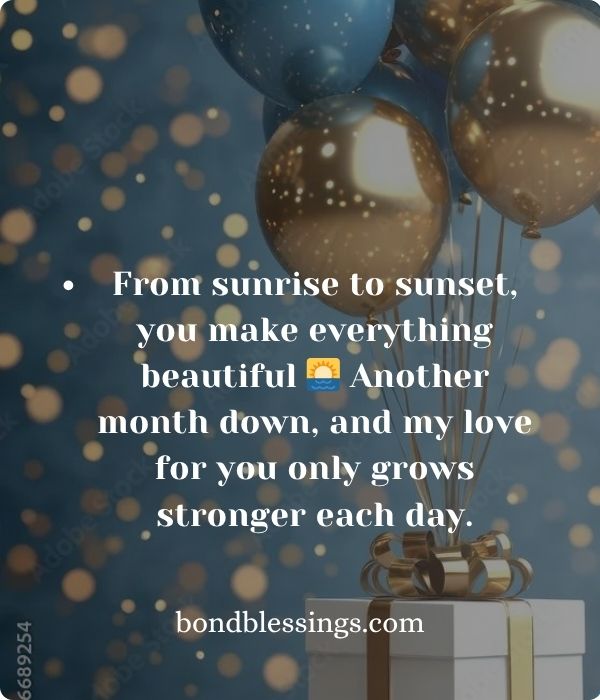 Happy Monthsary Message with Prayers and Blessings