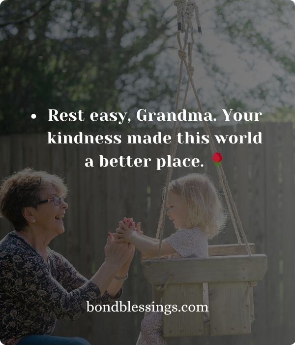 Short Messages Expressing Thankfulness for Grandmother’s Love