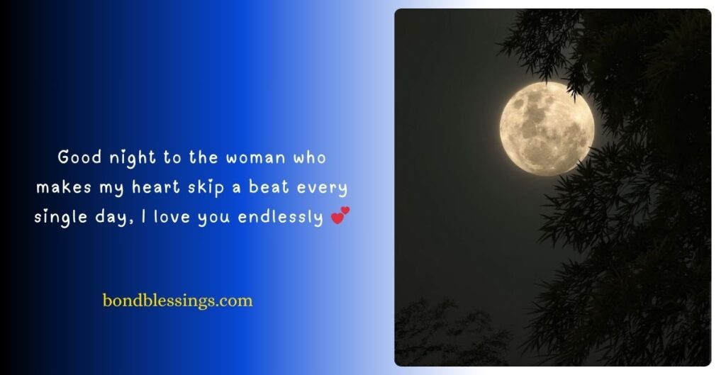 Heartfelt Good Night Message for Wife