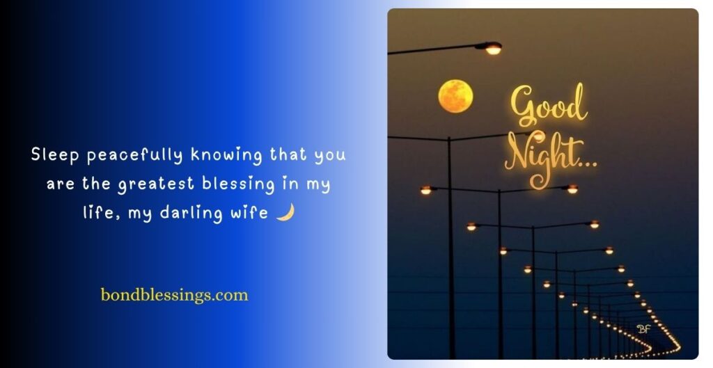 Cute Good Night Message for Wife