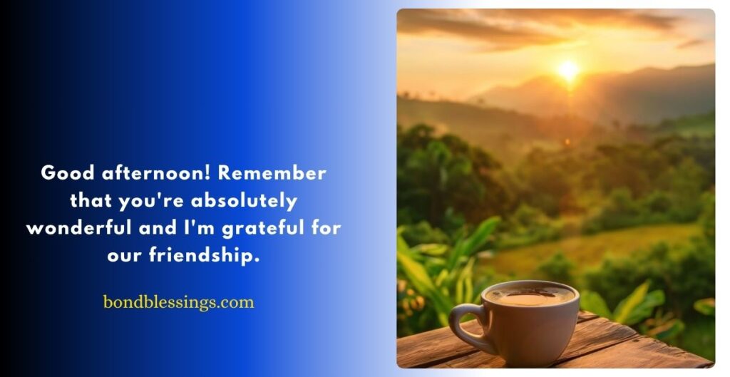 Positive Vibes Good Afternoon Friend