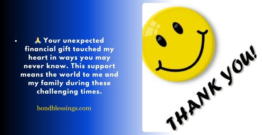 Thank You Message for Financial Support from Boss
