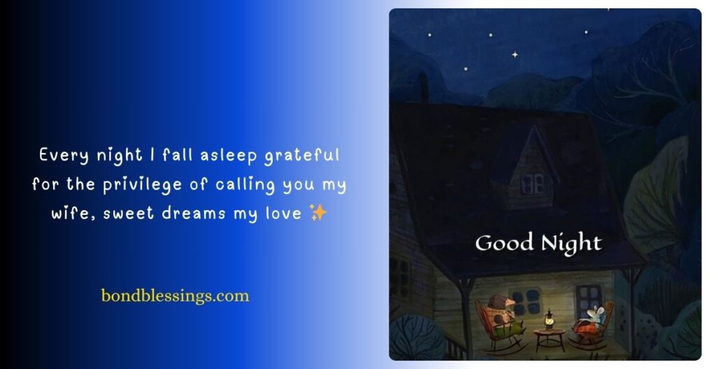 Long Good Night Message for Wife