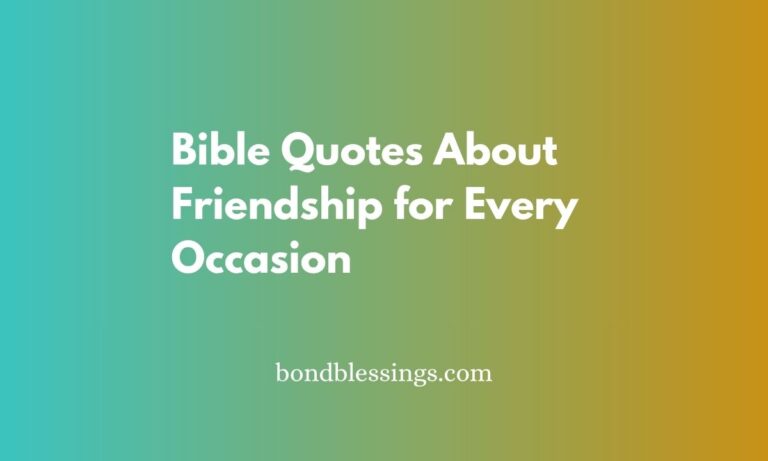 bible quotes about friendship