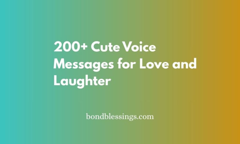 cute voice messages