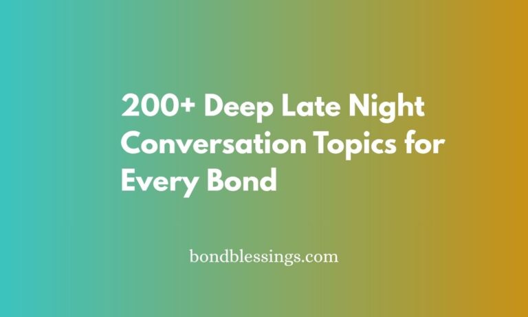 deep late night conversation topics