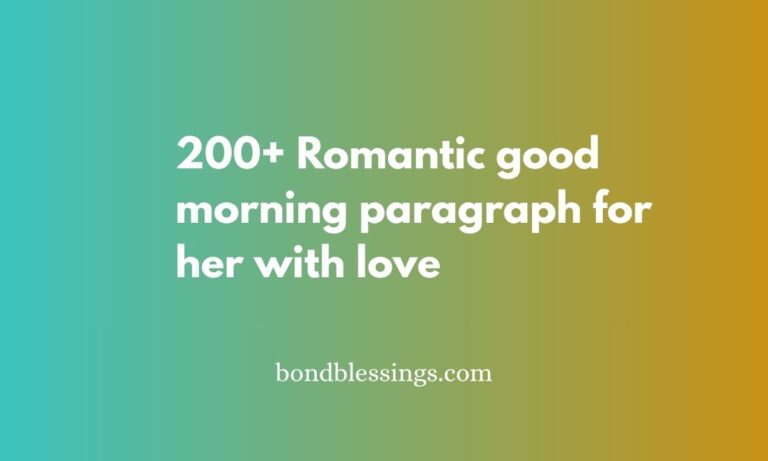 good morning paragraph for her