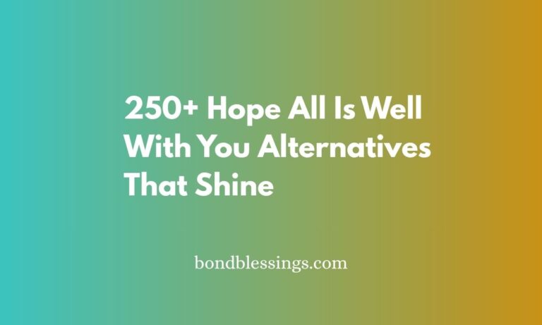 hope all is well with you