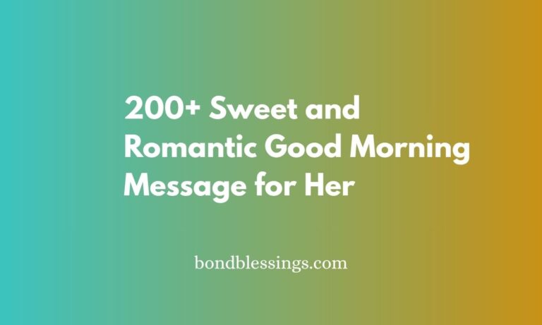 good morning message for her
