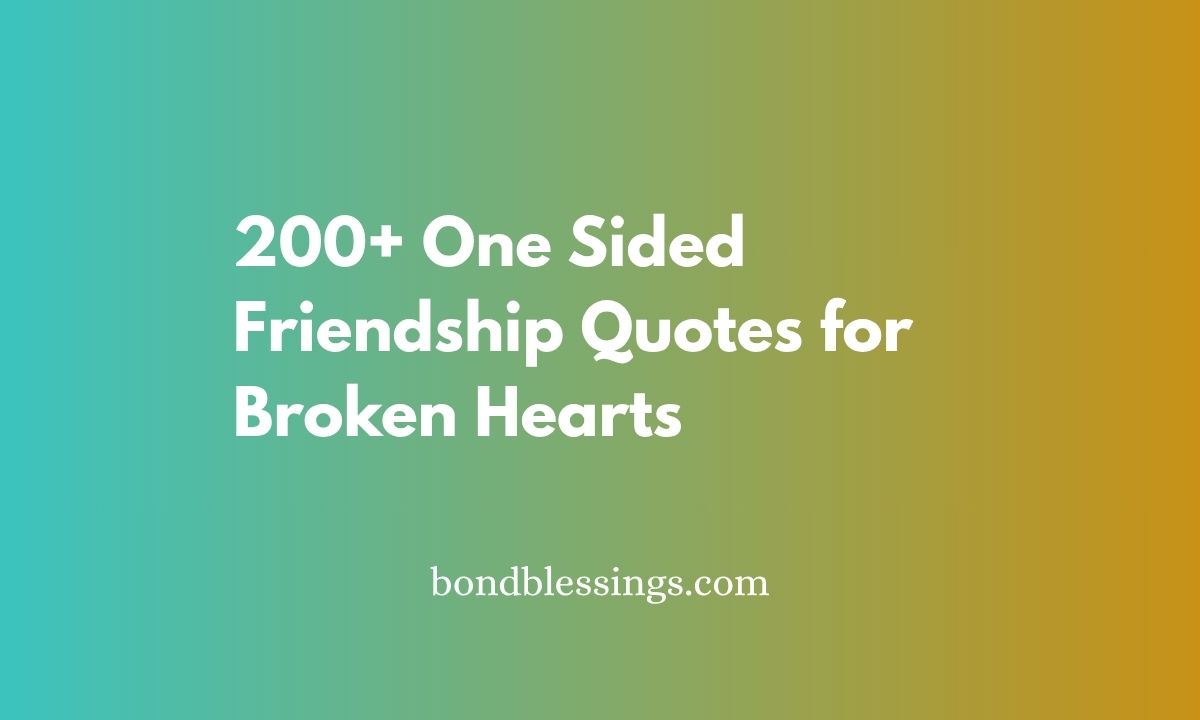 one sided friendship quotes