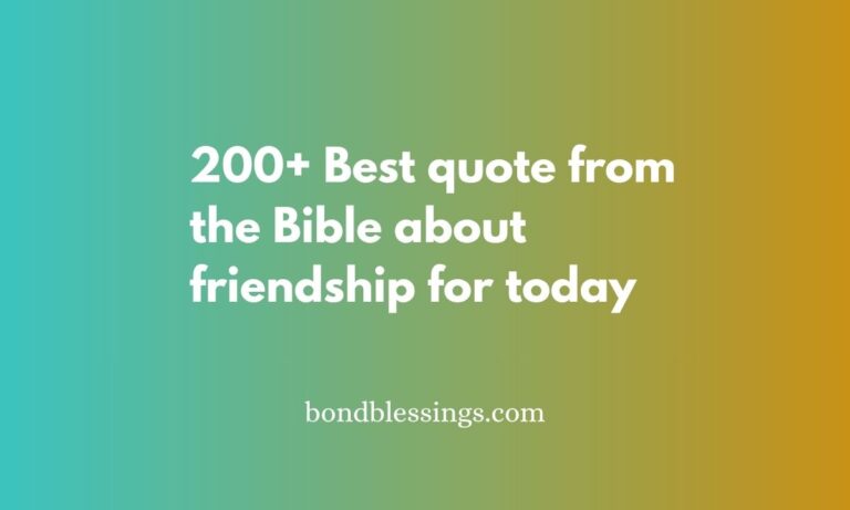 quote from the bible about friendship