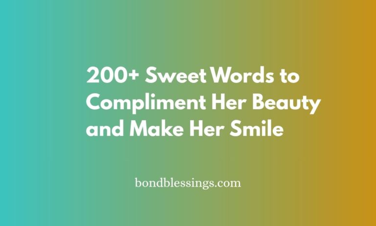 sweet words to compliment her beauty