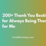 thank you bestie