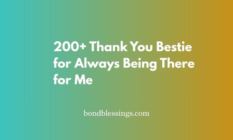 thank you bestie