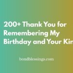 thank you for remembering my birthday