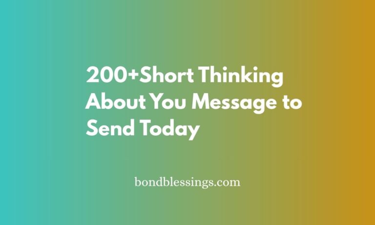 thinking about you message