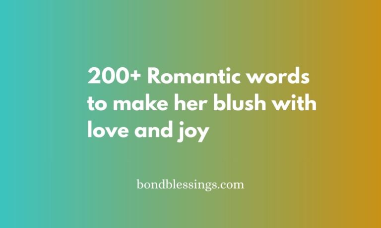 words to make her blush