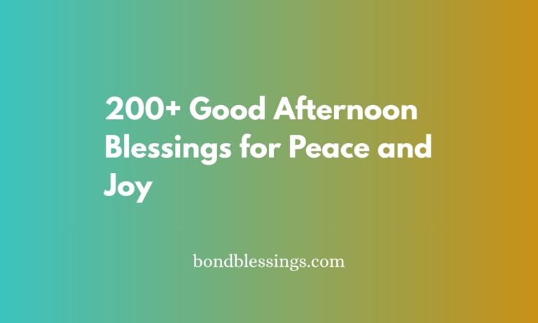 good afternoon blessings