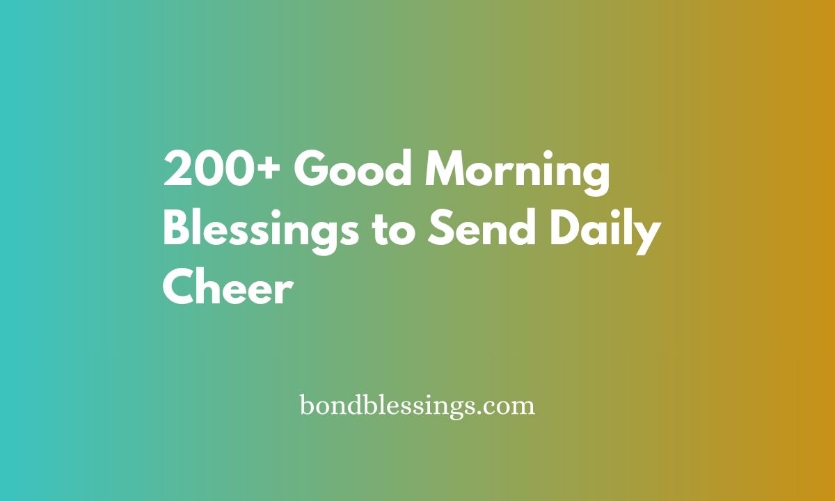 good morning blessings