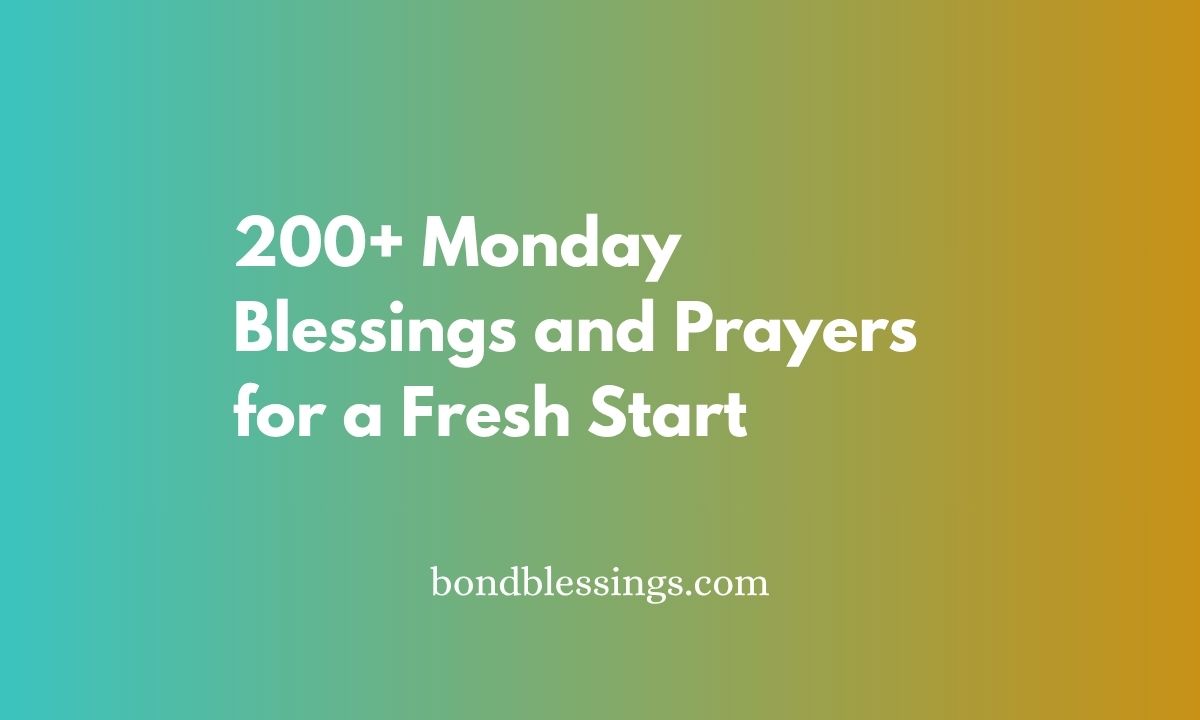 monday blessings
