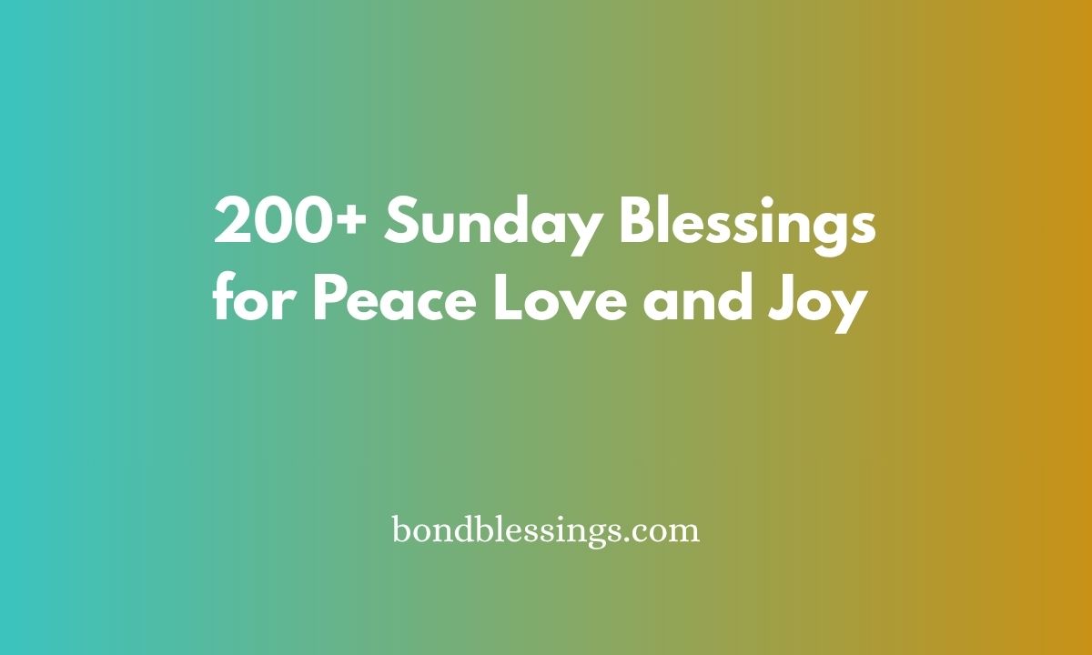 sunday blessings