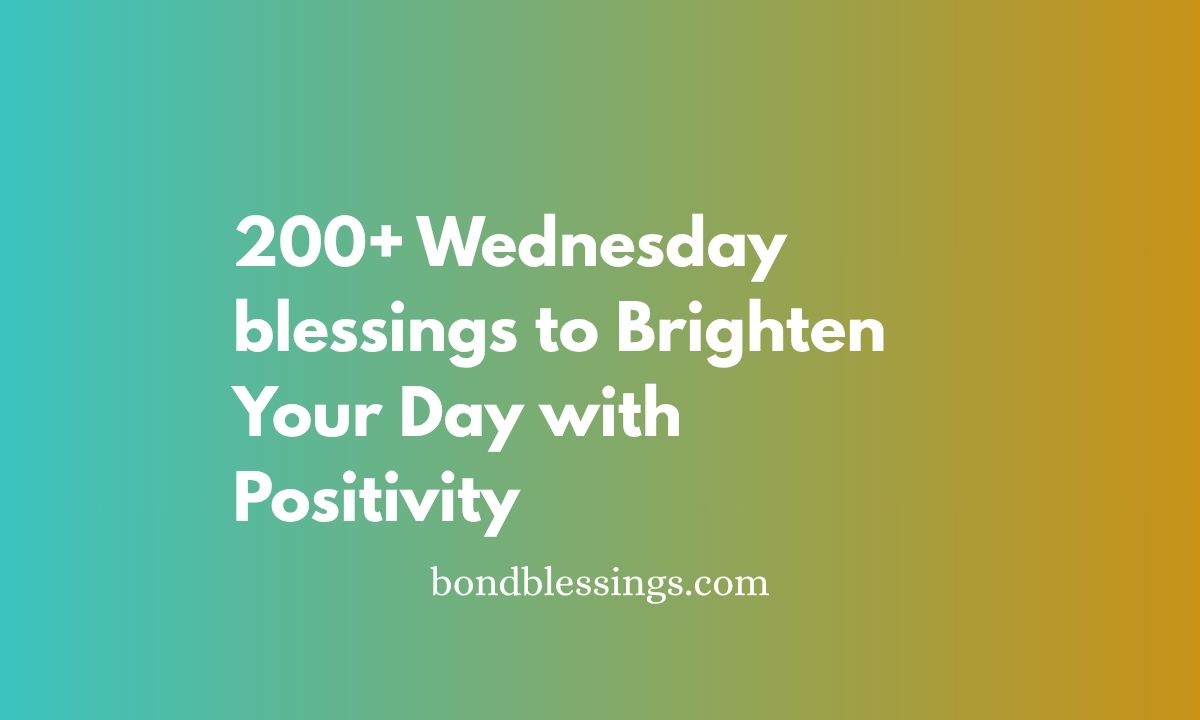 wednasday blessings